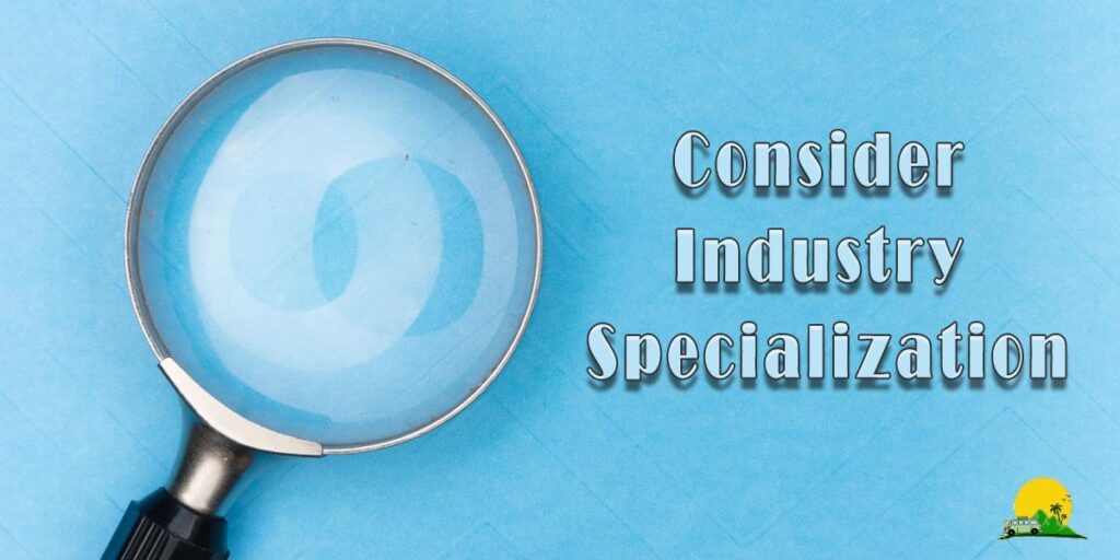Consider Industry Specialization while booking